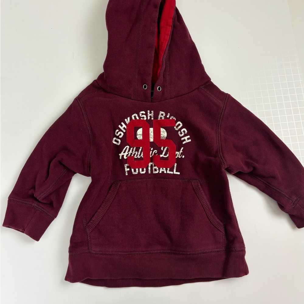 OshKosh B’Gosh hoodie, kids, size 2t, maroon